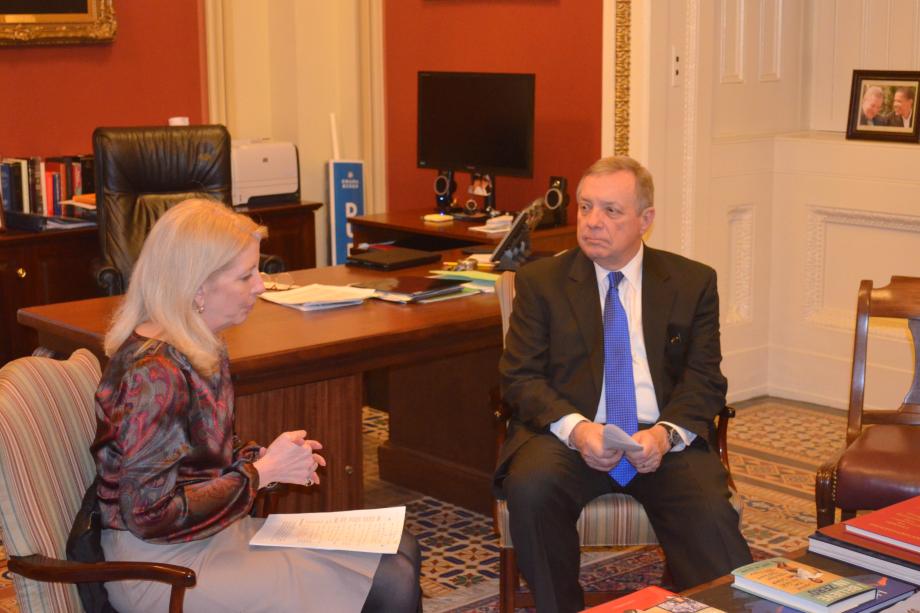 Ambassador-at-Large for Global Women's Issues Catherine Russell and USAID Senior Adviser Carla Koppell met with U.S. Senator Dick Durbin (D-IL) to discuss issues related to child marriages. Topics of conversation included Sen. Durbin's International Protecting Girls by Preventing Child Marriage Act, which was passed into law last year.